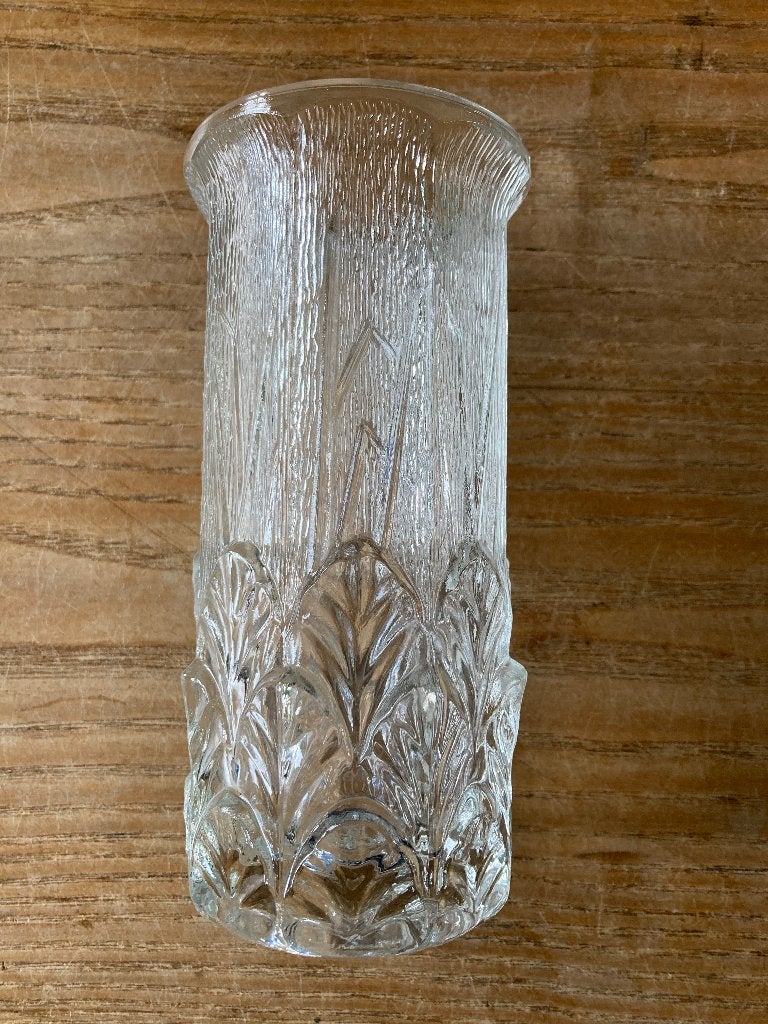 Vintage glazen persglas vaas FIDENZA GLASS ITALY, Ophalen of Verzenden