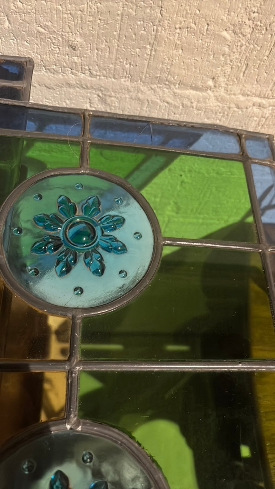 Set van 2 Glas in lood ramen 60x40, Ophalen, Gevelraam of Ruit, Minder dan 80 cm, Zo goed als nieuw
