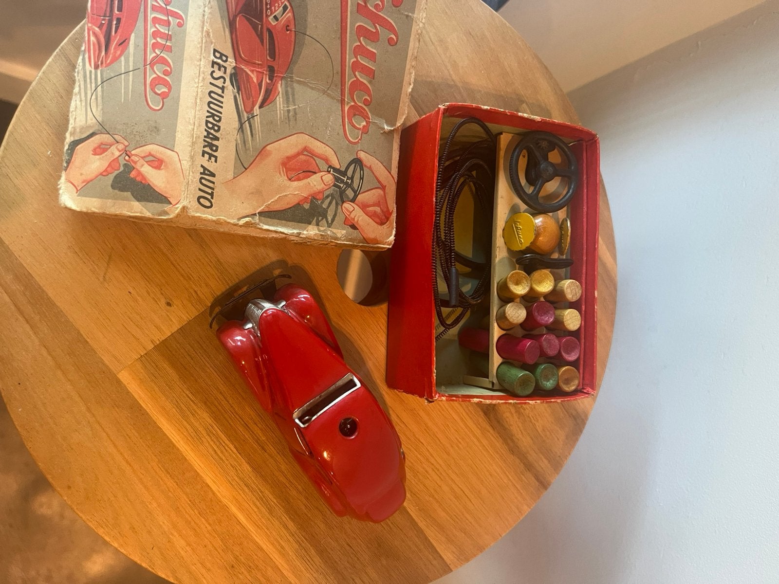 Schuco Fernlenk-Auto 3000 met originele doos (Jaren 30), Ophalen of Verzenden