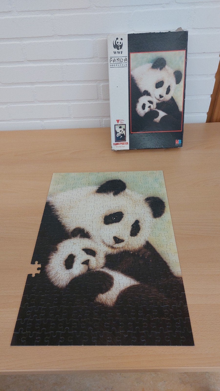 Puzzel panda 300 stukjes, Hobby en Vrije tijd, Denksport en Puzzels, Ophalen, Minder dan 500 stukjes, Gebruikt, Legpuzzel