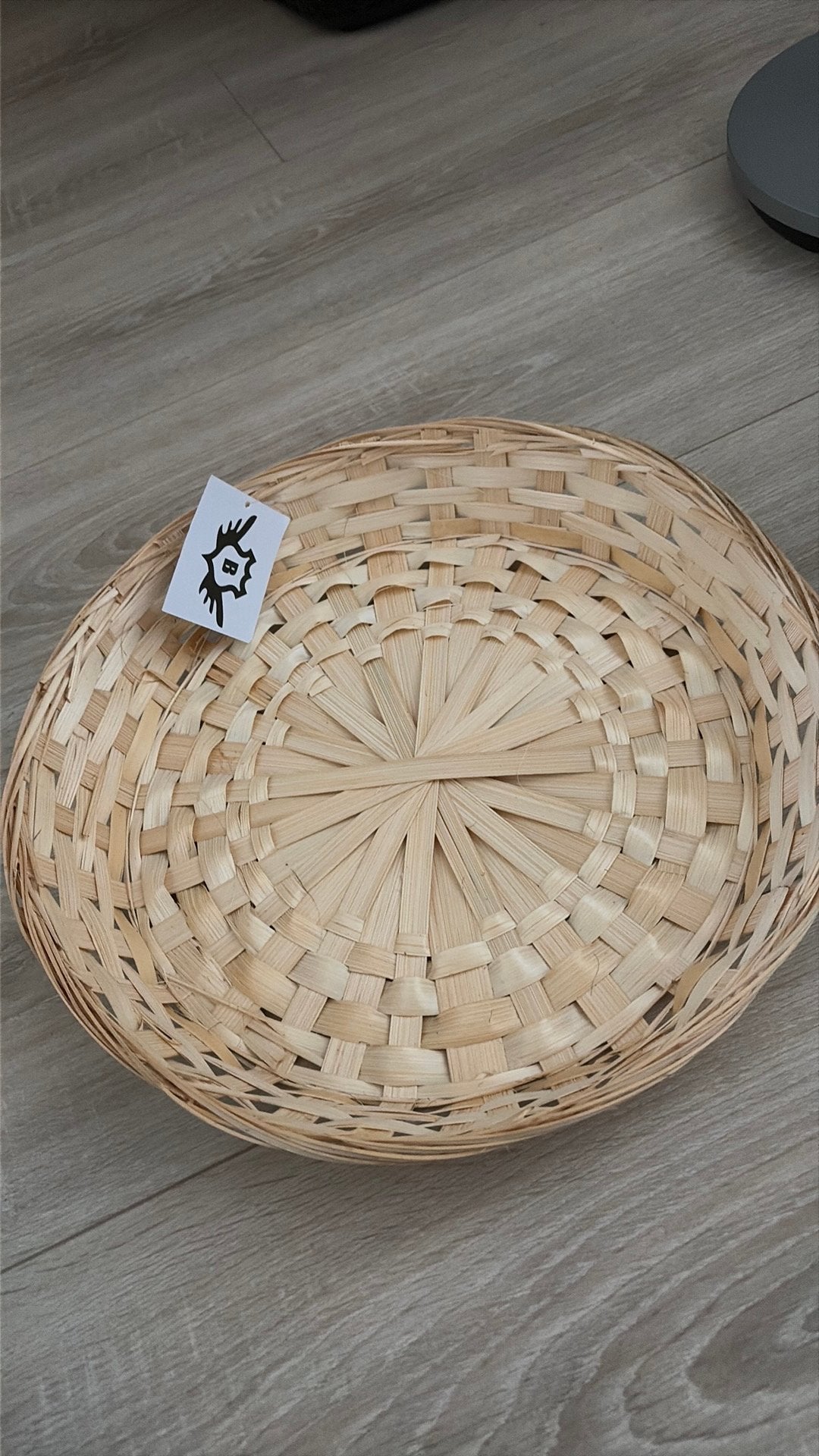 Decoratieve rieten schaal - Nieuw, Ophalen, Schaal, Rond, Nieuw