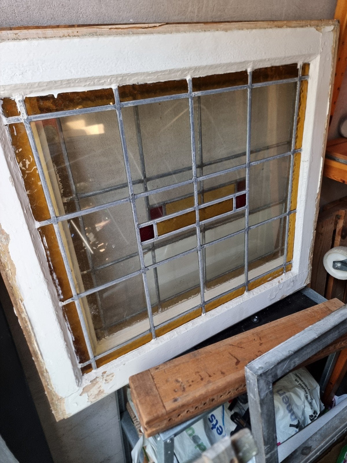 glas in lood 2x, Ophalen