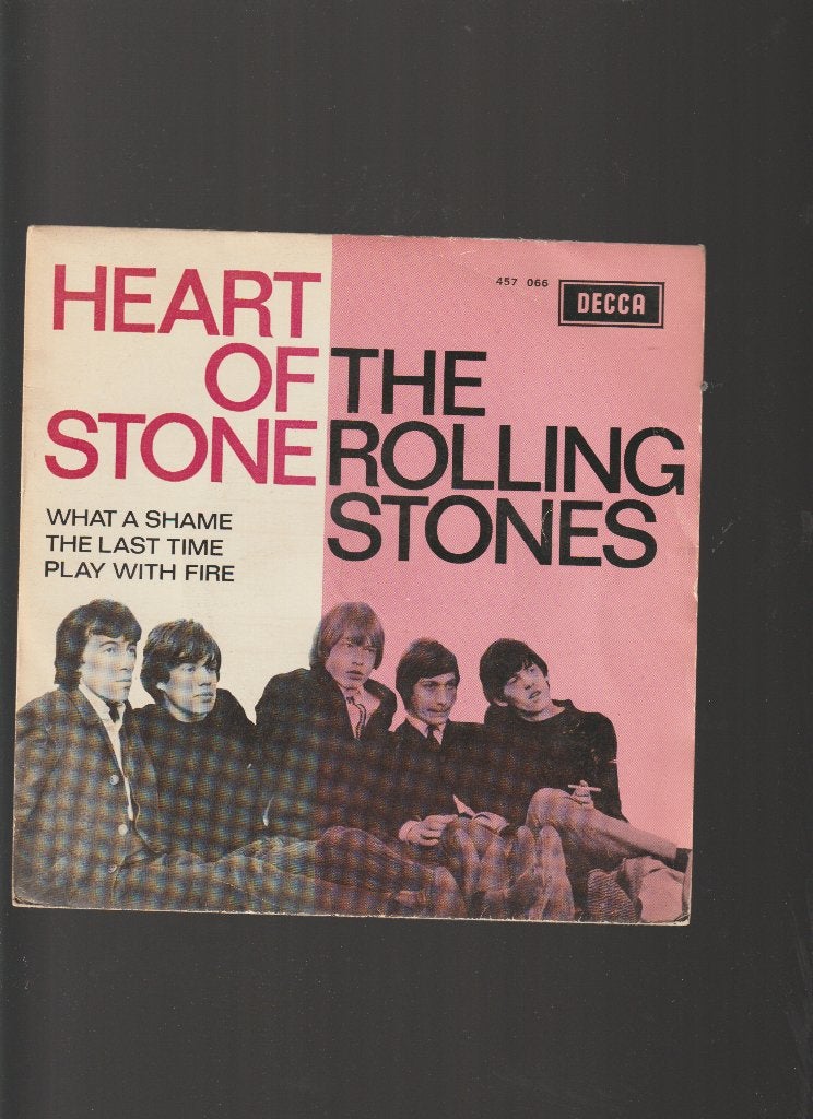 VINYL EP // THE ROLLING STONES  --  HEART  OF  STONE, Verzenden, 7 inch, Fotohoes, EP