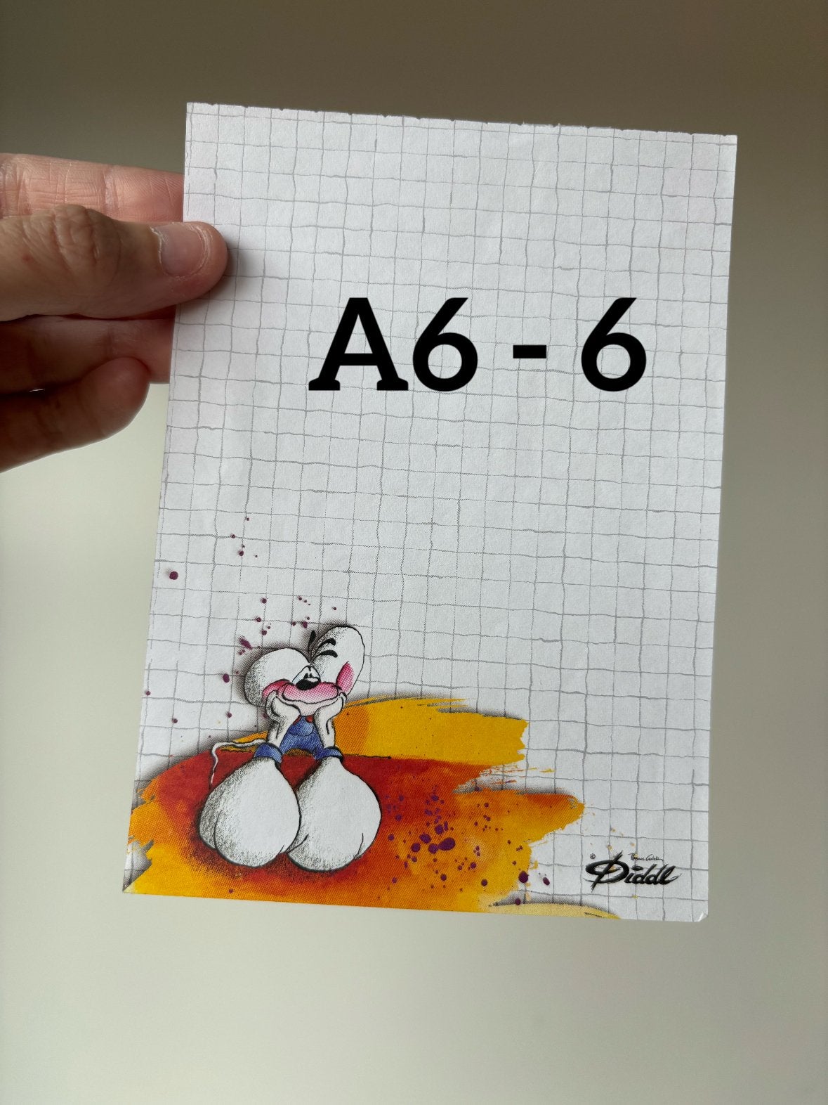 Diddl A6 blaadje nummer 6 zeldzaam, Verzamelen, Diddl, Ophalen of Verzenden, Zo goed als nieuw, Papier, Kaart of Schrift