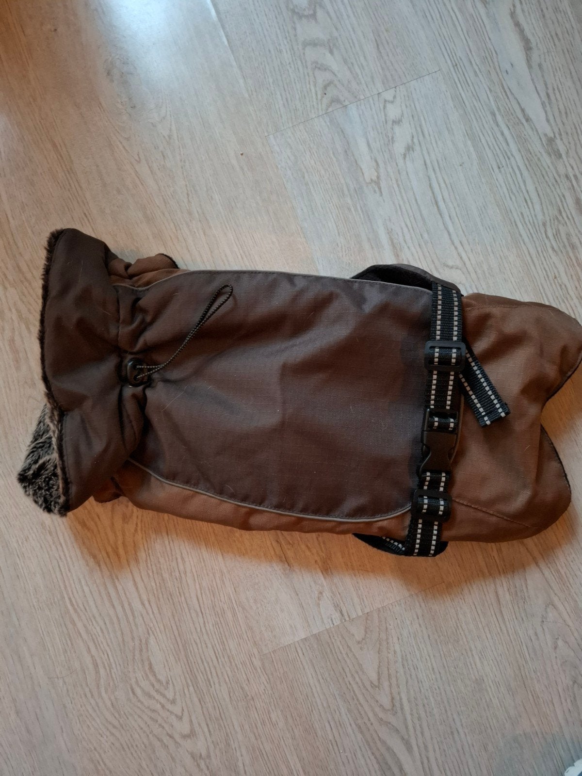 winterjas bruin, Ophalen, Gebruikt, Hondenjas, Gevoerd