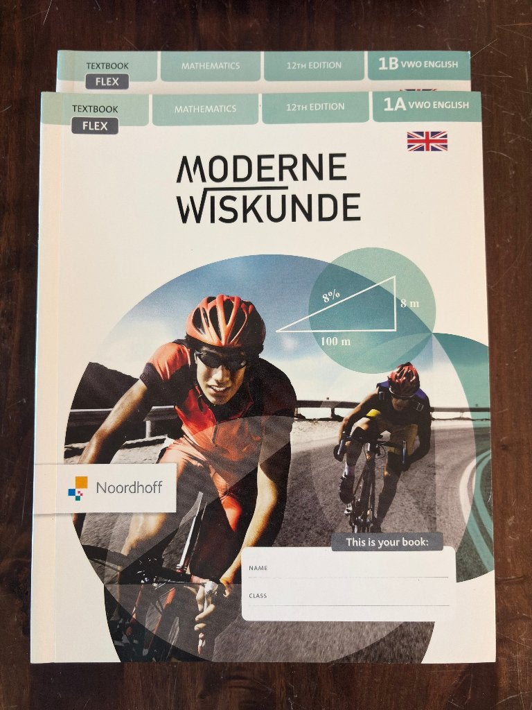 Moderne Wiskunde 1 tto vwo 12e editie Flex, VWO, Wiskunde A, Nieuw, Ophalen of Verzenden