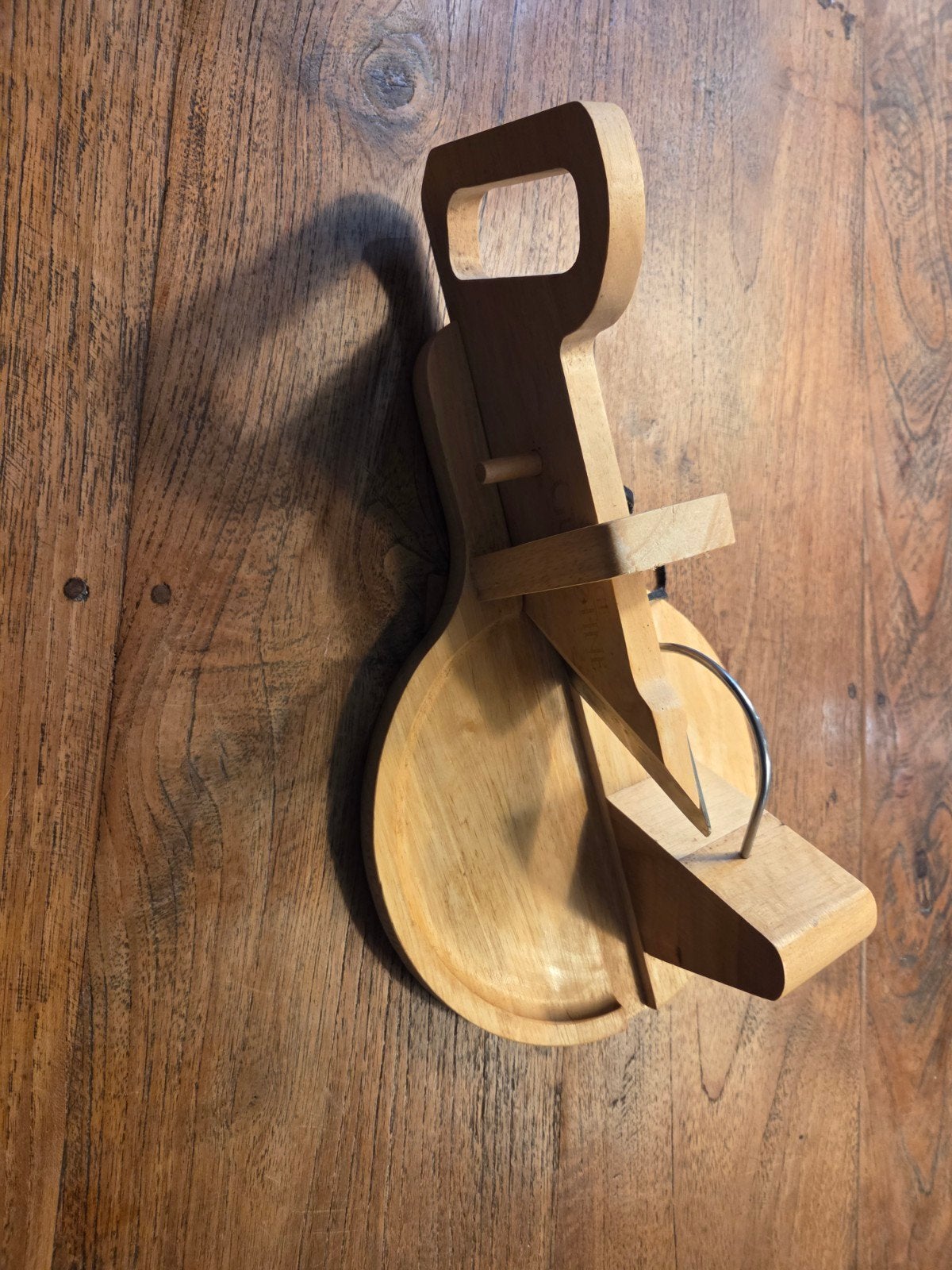 Houten Worst Guillotine / Kaassnijder, Ophalen of Verzenden, Zo goed als nieuw
