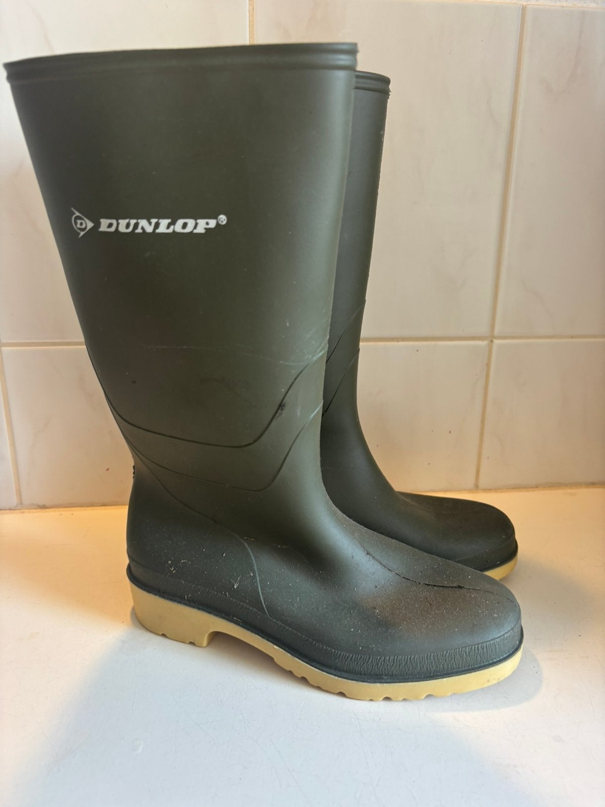 Dunlop rubber laarzen maat 35, Ophalen, Zo goed als nieuw, Jongen of Meisje, Laarzen