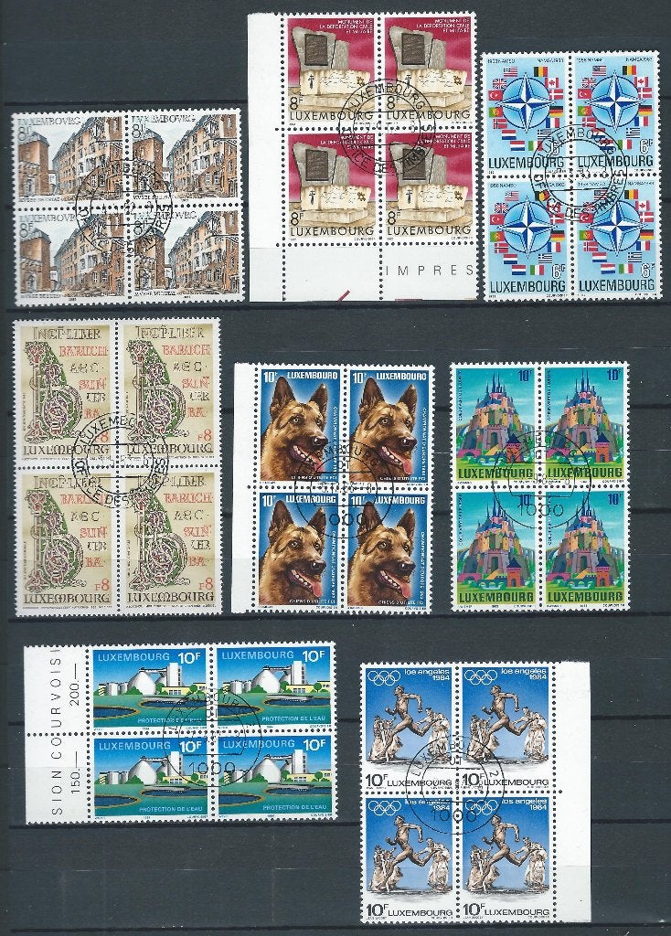 4042 – Luxemburg – kaveltje blokken (gestempeld), Ophalen of Verzenden, Luxemburg, Gestempeld