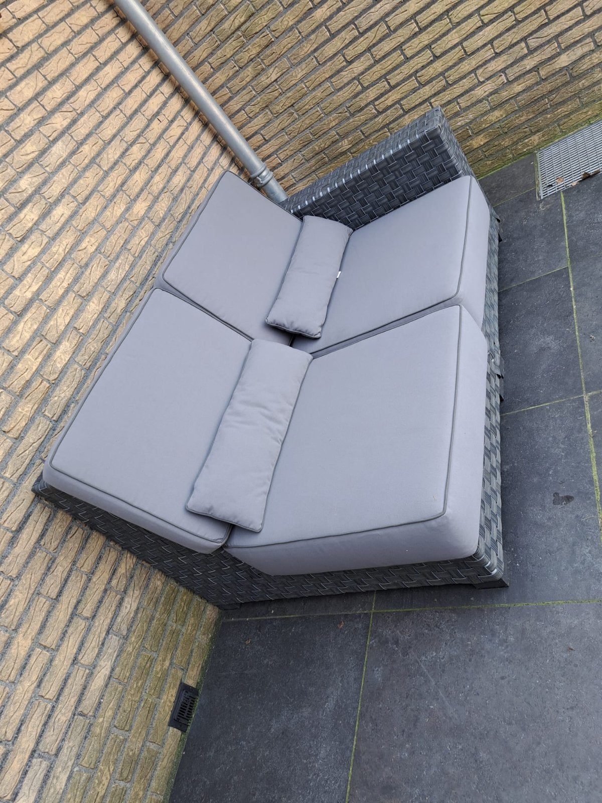 Kettler Wicker Loungeset - Zo goed als nieuw, 2 zitplaatsen, Ophalen of Verzenden, Zo goed als nieuw, Loungeset