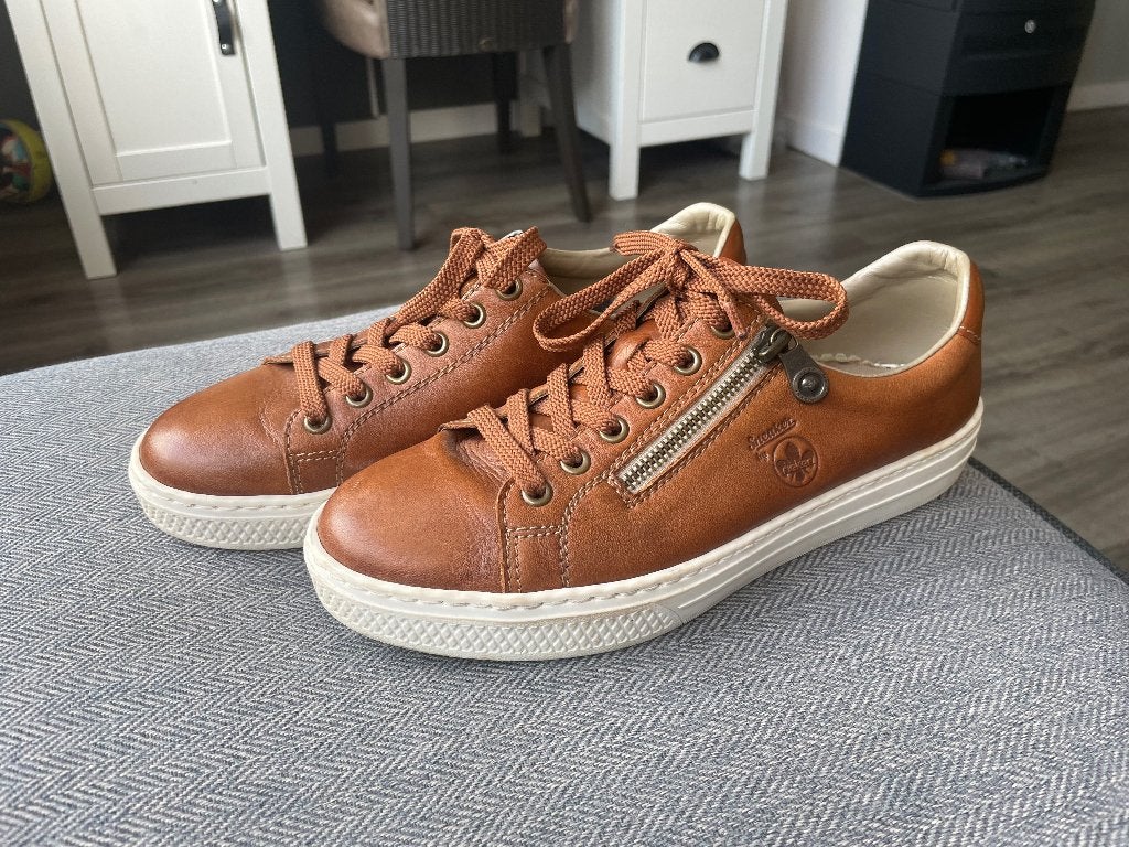 bruine SNEAKERS van Rieker maat 39 - WD014, Waddinxveen, Bruin, Ophalen of Verzenden, X