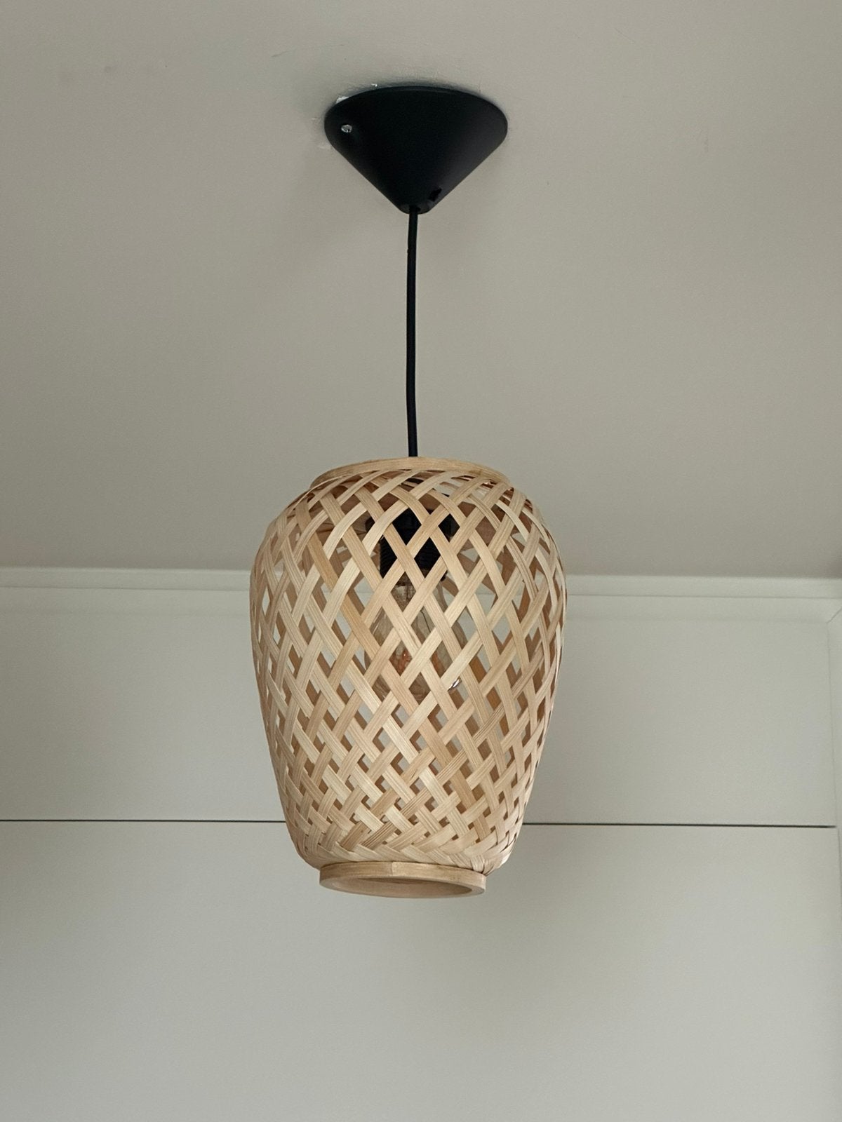Bamboo pendant light, Ophalen of Verzenden, Nieuw