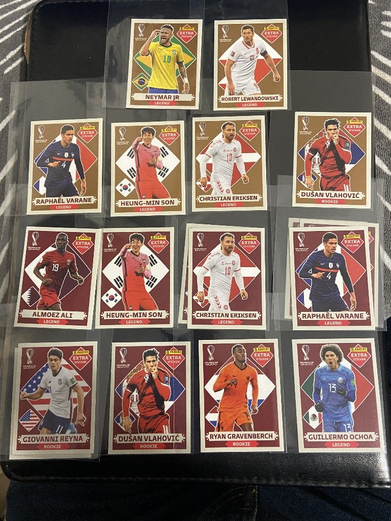 Panini Qatar 2022 Extra stickers, Ophalen of Verzenden, Zo goed als nieuw, Buitenlandse clubs, Poster, Plaatje of Sticker