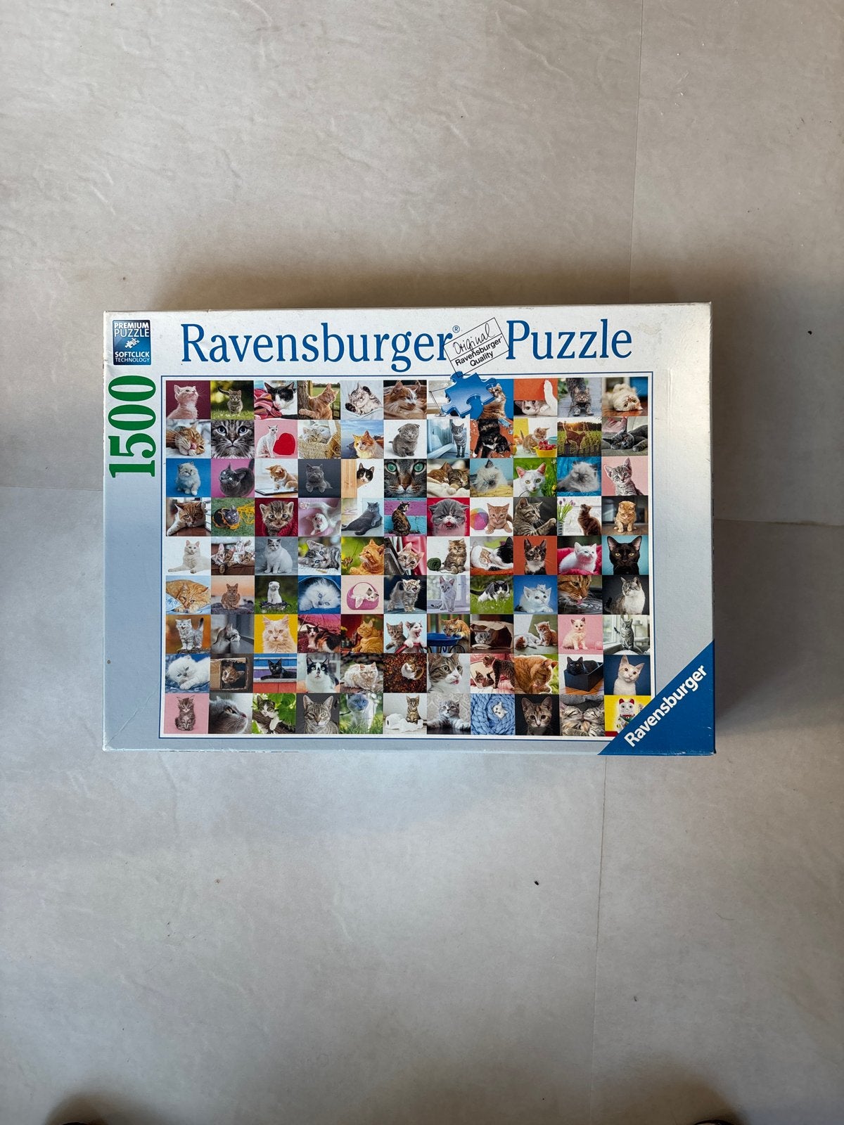 Ravensburger Legpuzzel 1500 stukjes - Katten, Ophalen, 500 t/m 1500 stukjes, Zo goed als nieuw, Legpuzzel