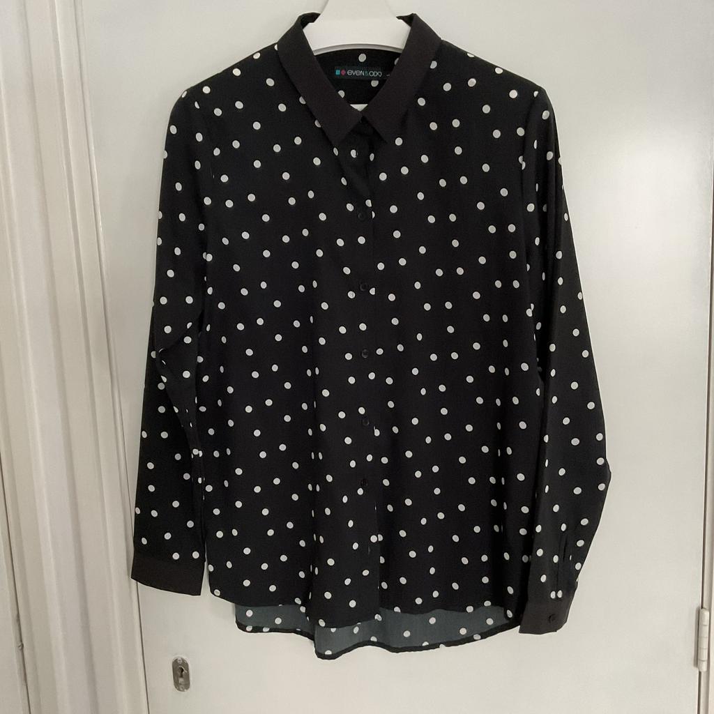 Damesblouse Even & Odd, Maat 38/40 (M), Zwart, Ophalen of Verzenden, Zo goed als nieuw
