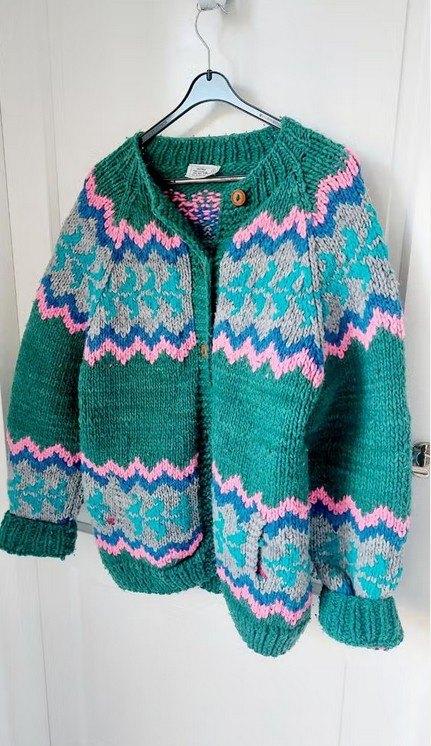 Matisab wollen dames vest L handgemaakt Ecuador, Kleding | Dames, Maat 42/44 (L), Zo goed als nieuw, Groen, Matisab