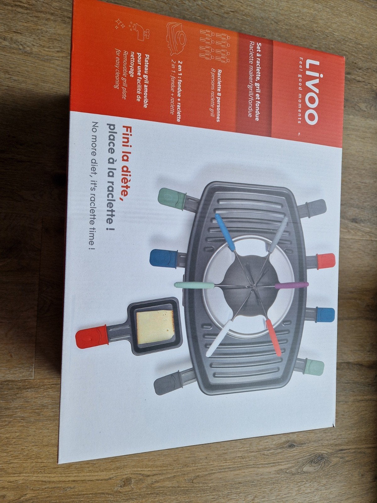 Nieuw! Livoo Raclette, Grill en Fondue Set voor 8 personen, Ophalen of Verzenden, Nieuw