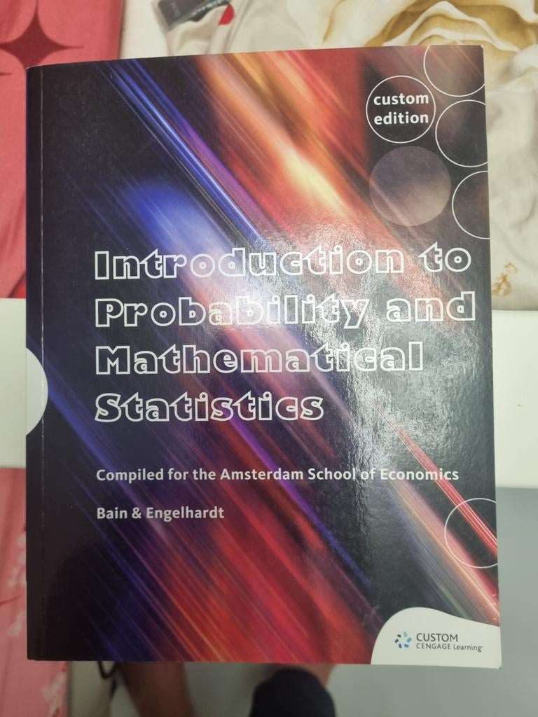 Introduction to Mathematical Probability and Statistics, Boeken, Studieboeken en Cursussen, Zo goed als nieuw, WO, Gamma, Ophalen of Verzenden