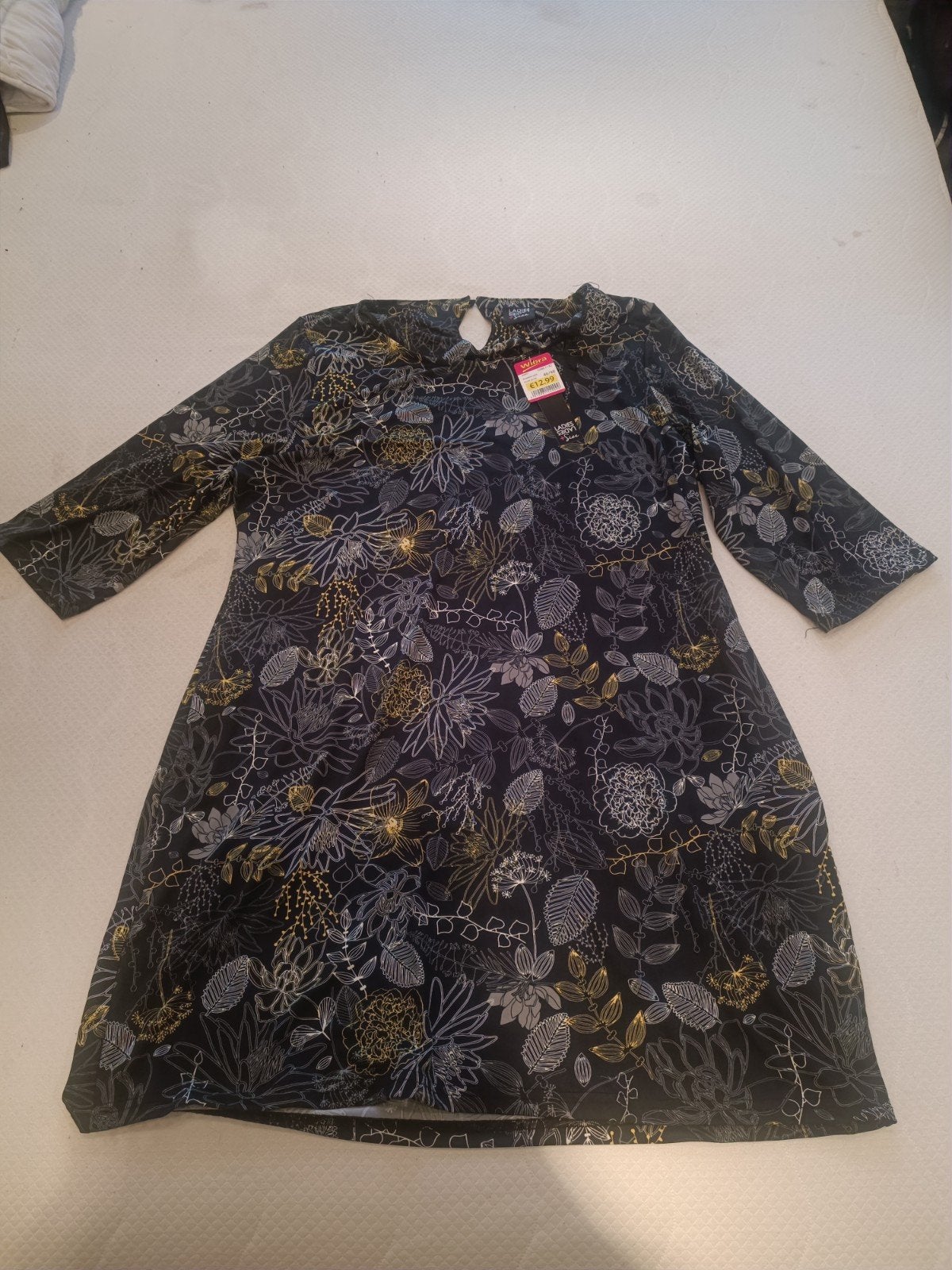 Set van 2: Damesjurken met bloemenprint, maat 46/48 (XL), Meerkleurig, Maat 46/48 (XL) of groter, Nieuw, Ophalen of Verzenden