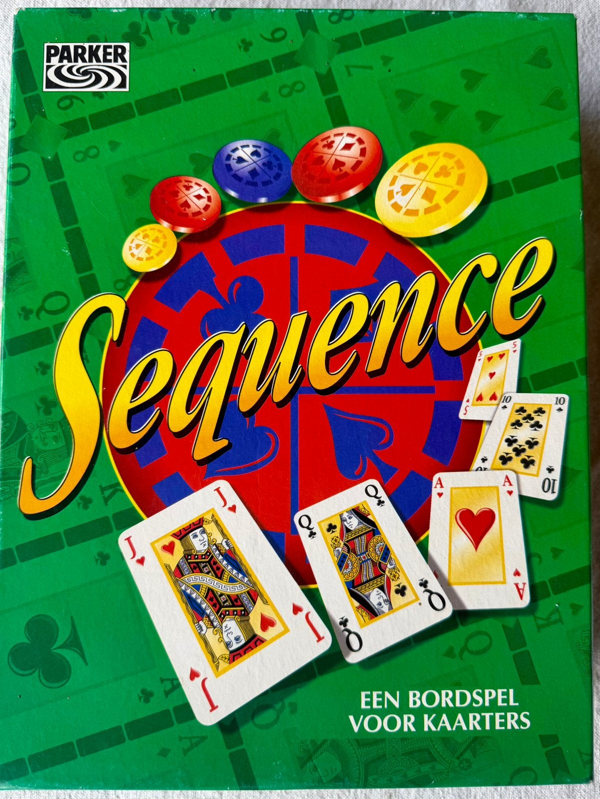 Sequence bordspel (Parker) - Compleet en in nette staat, Ophalen of Verzenden, Zo goed als nieuw