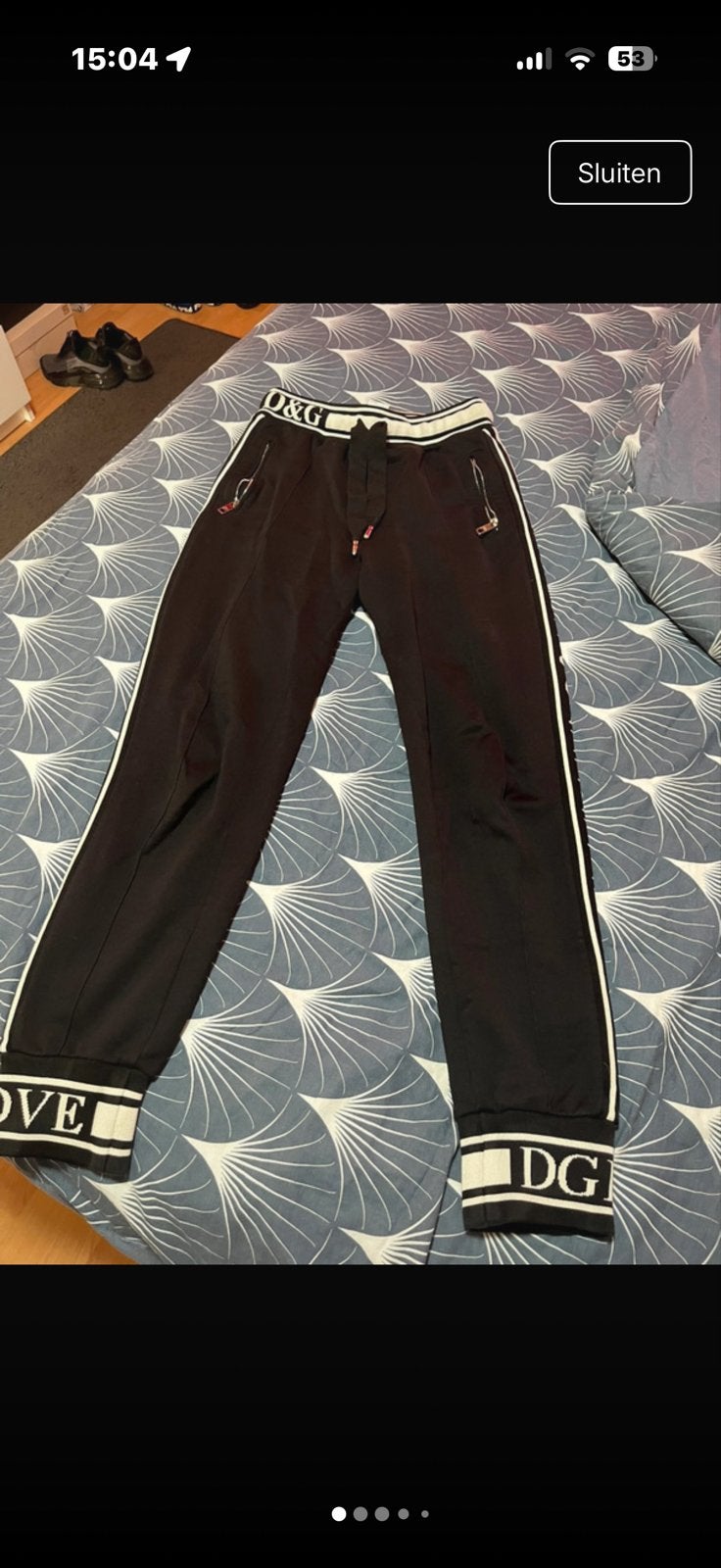 Dolce & Gabbana joggingbroek maat M, Kleding | Dames, Ophalen of Verzenden, Gedragen, Maat 38/40 (M), Zwart