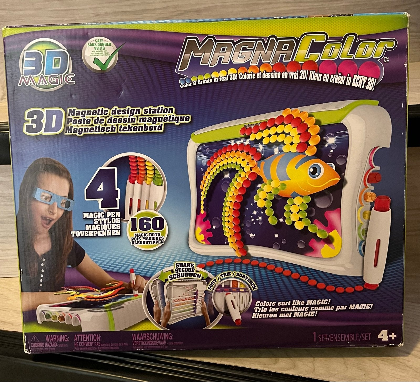 3D Magic Magna Color Magnetisch Tekenbord, Ophalen, Zo goed als nieuw, Knutselen, Met licht