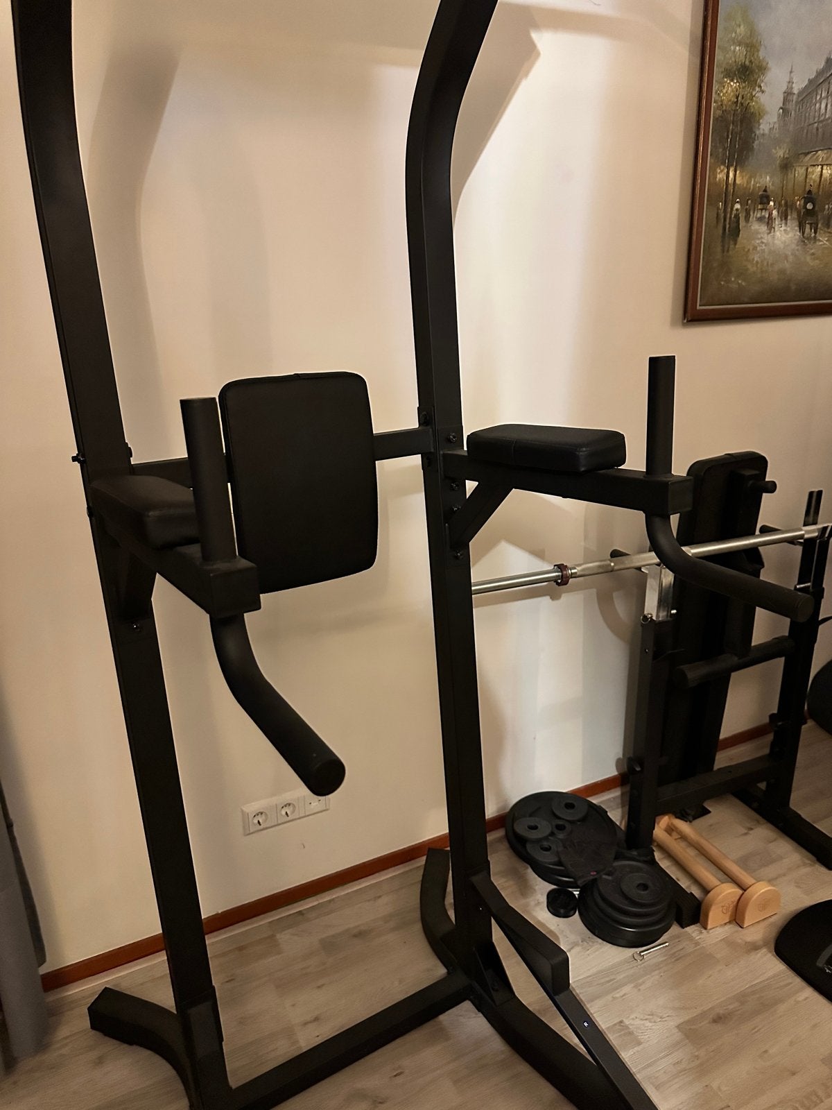 Complete Home Gym Set: Krachtstation, Halters, Bankje, Ophalen, Gebruikt, Krachtstation, Armen
