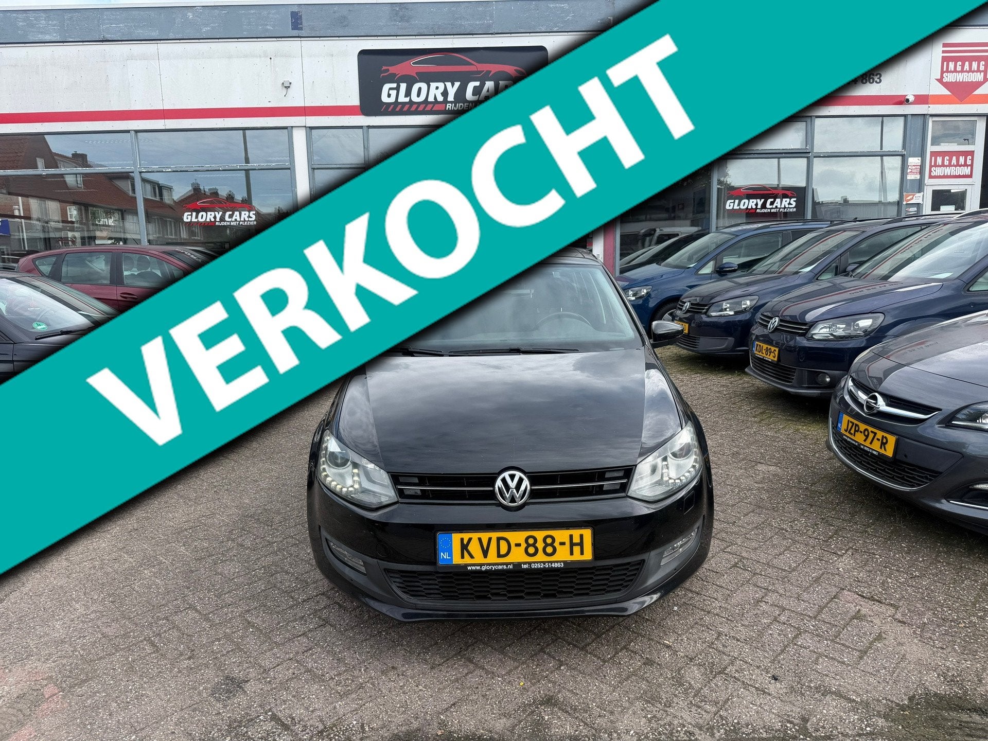 Volkswagen POLO 1.2 TSI Highline DSG AUTOMAAT-PANO-XENON-CRU, Auto's, Euro 5, Stof, Gebruikt, Zwart