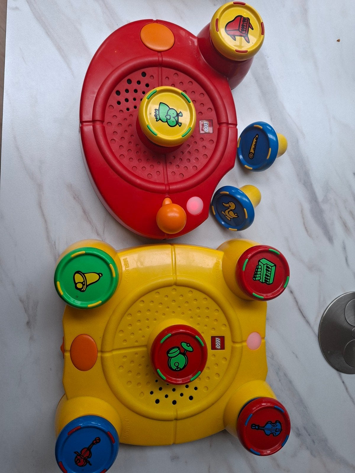 Lego Duplo Muziek Speelgoed - Geel en Rood Set, Kinderen en Baby's, Ophalen of Verzenden, Gebruikt, Overige typen, Met licht