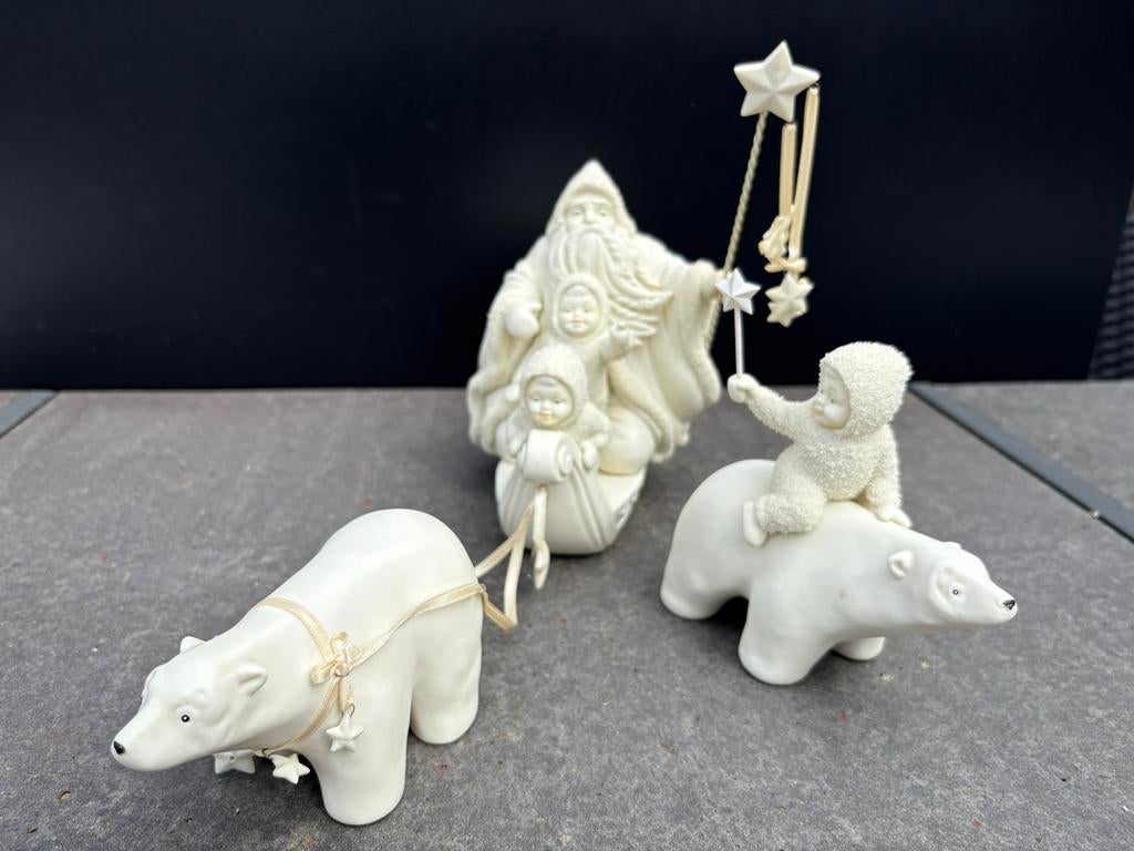 Department 56 Snowbabies Jack Frost sleetocht, Ophalen, Zo goed als nieuw