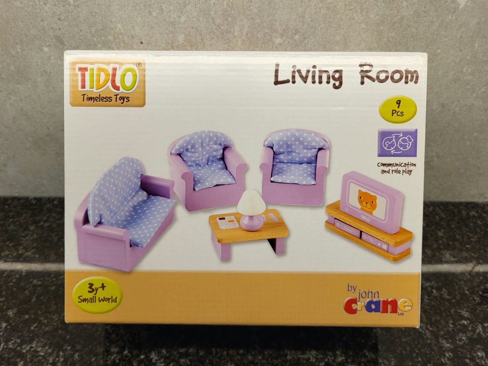 Tidlo Timeless Toys Woonkamer Meubelset (9-delig), Ophalen of Verzenden, Nieuw, Jongen of Meisje