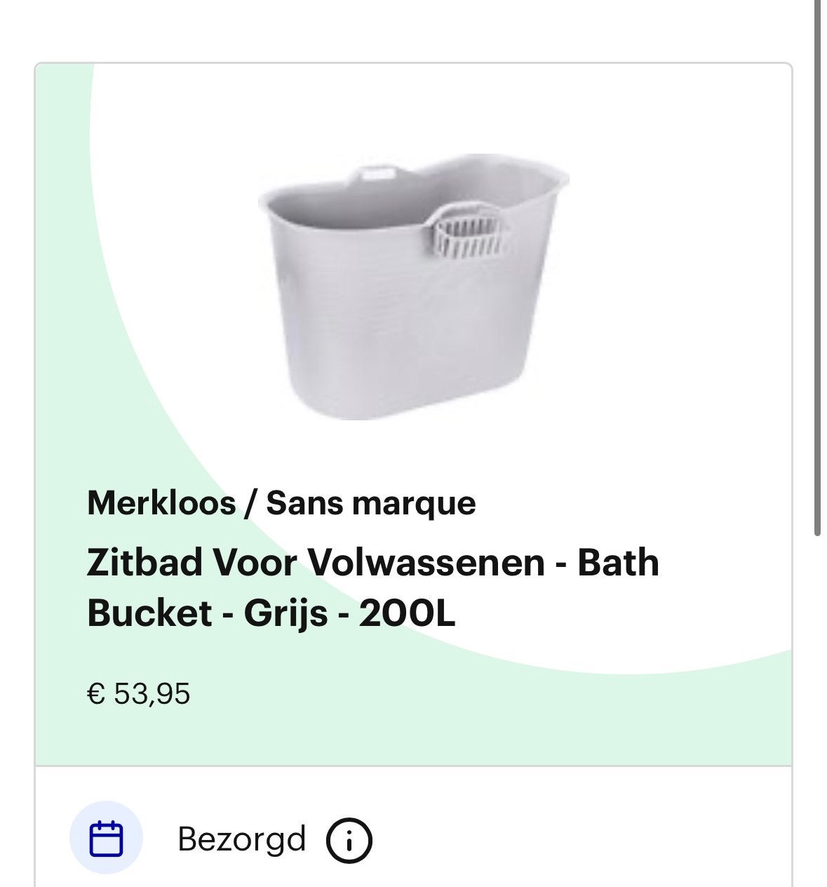 Zitbad, Ophalen, Overige typen, 50 tot 100 cm, Zo goed als nieuw