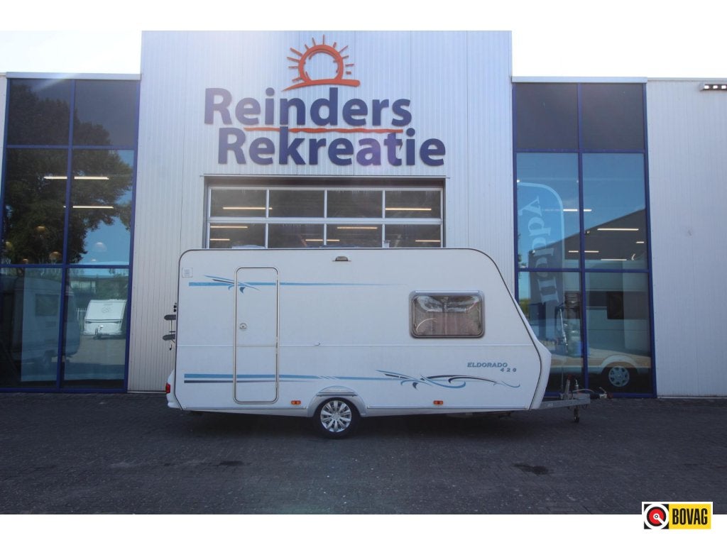 Caravelair Eldorado 420 Voortent,Fietsenrek,, Standaardzit, Bedrijf, 750 - 1000 kg, Schokbreker