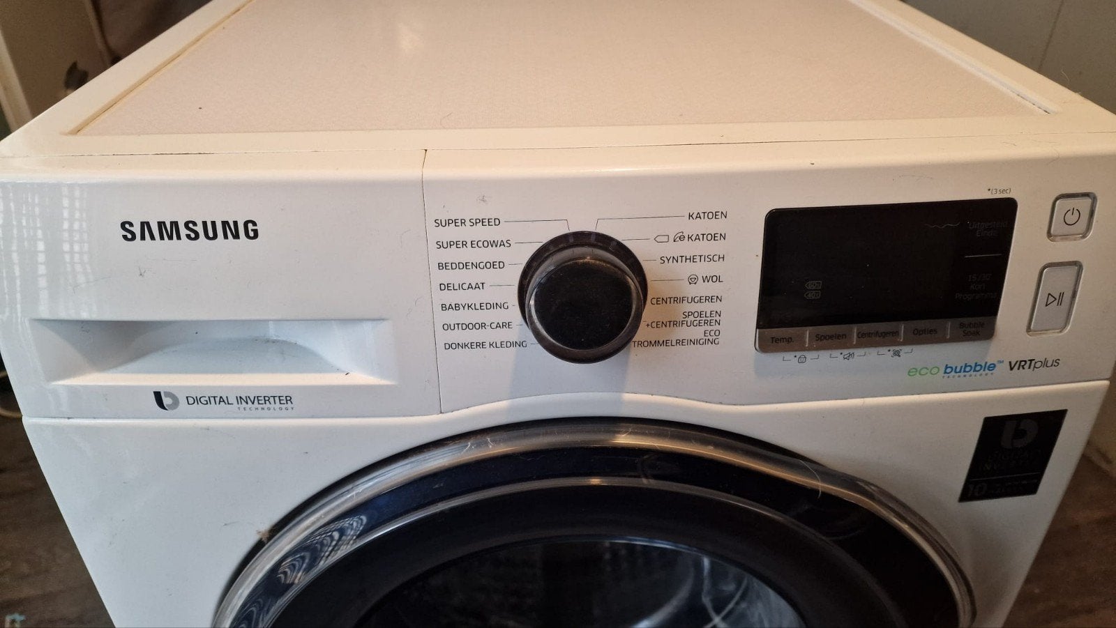 Samsung wasmachine Ecobubble, Ophalen, 1200 tot 1600 toeren, Gebruikt, 8 tot 10 kg