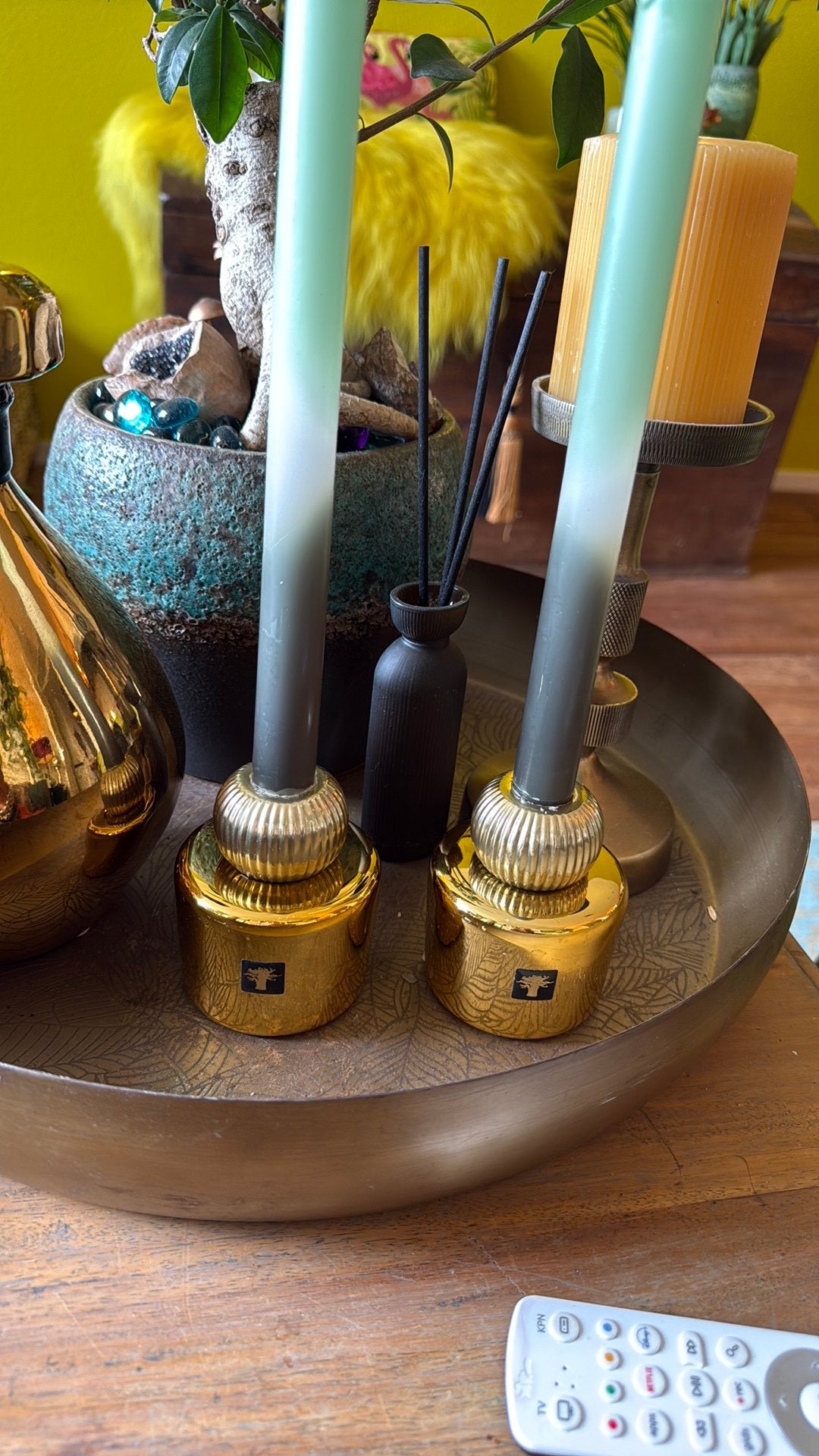 Baobab les exclusives Aurum collection kandelaars, Ophalen of Verzenden, Goud