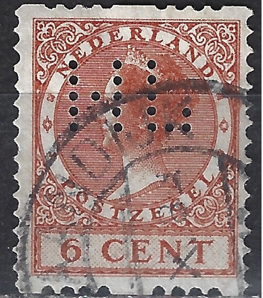 Roltanding 7 gebruikt PERFIN HL : 1925 Speciale aanbieding, Ophalen of Verzenden, T/m 1940, Gestempeld
