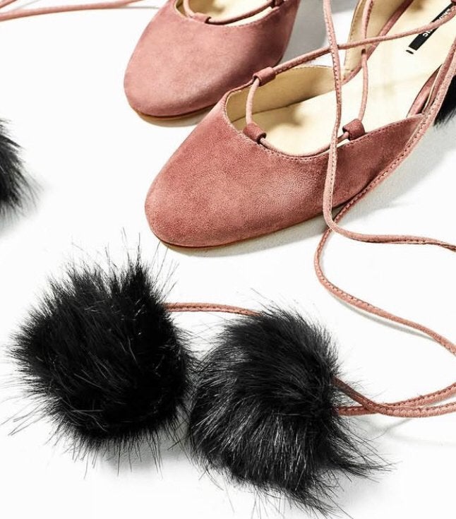 Zara ballerina roze 35, Kleding | Dames, Schoenen, Ophalen of Verzenden, Zo goed als nieuw, Zwart