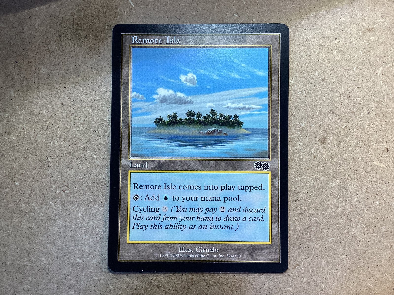 1x Remote Isle [324/350] (Excellent), Ophalen of Verzenden, Zo goed als nieuw, Losse kaart