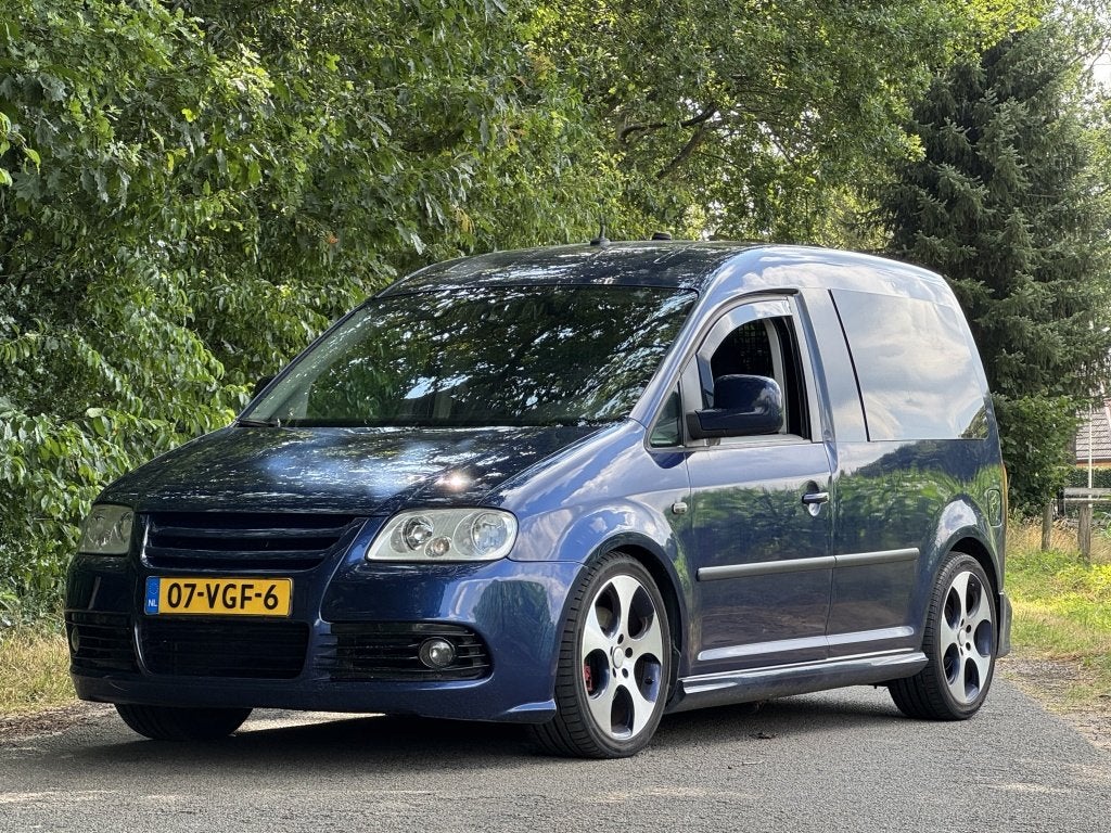 Volkswagen Caddy 1.9 TDI stage1 verlaagd 18” aut marge, Auto's, Bestelauto's, Automaat, Gebruikt, 4 cilinders, 700 kg