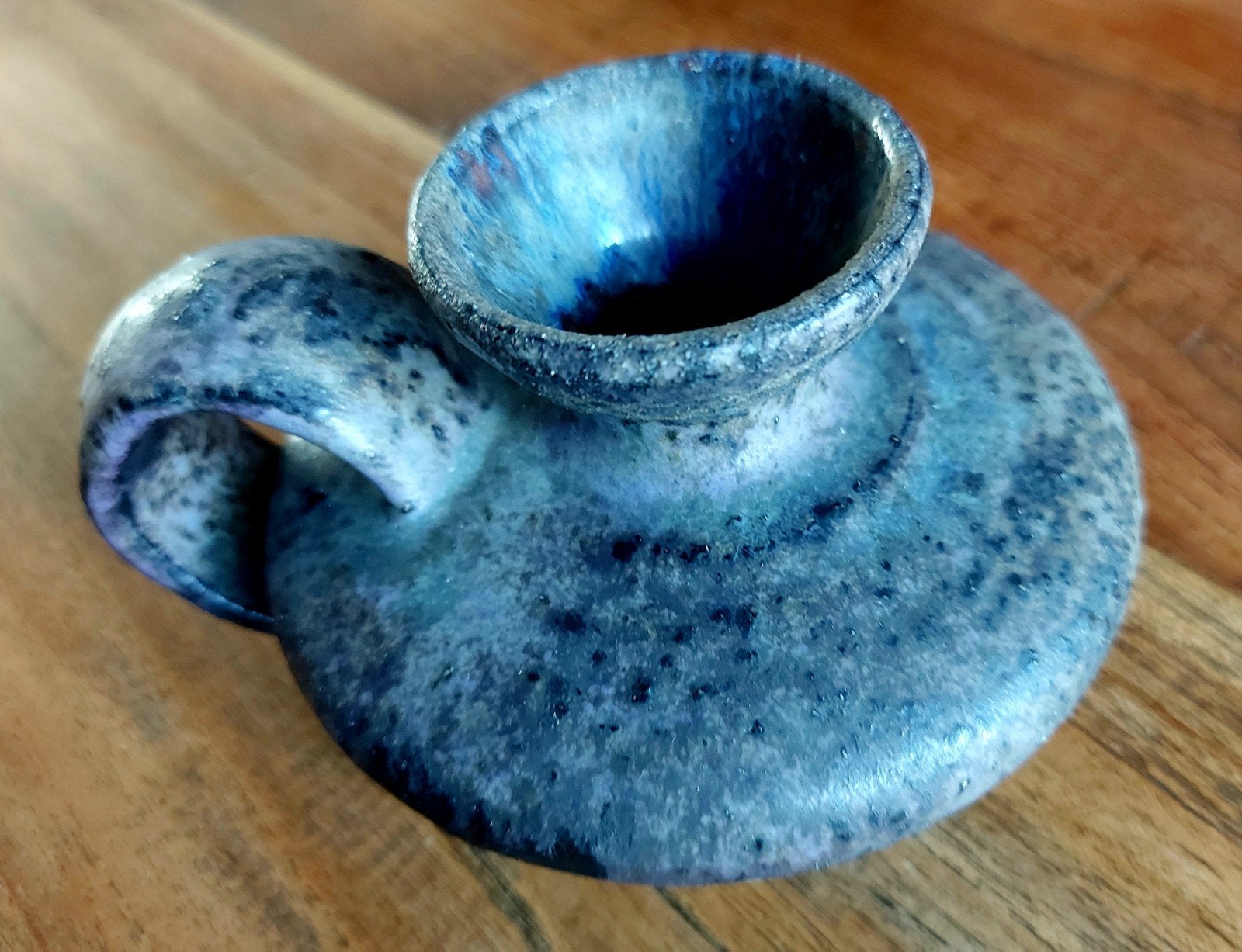 Uniek handgemaakt keramiek Mobach vaasje - 8 cm hoog, Antiek en Kunst, Ophalen of Verzenden