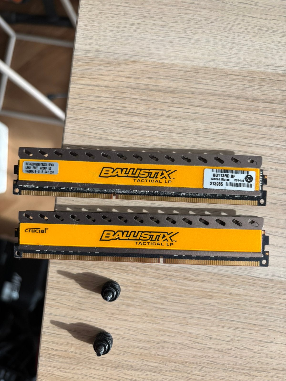 Ballistix DDR3 RAM 2x 4GB (8GB totaal) 1600mHz, Ophalen of Verzenden, Zo goed als nieuw, DDR3, Desktop