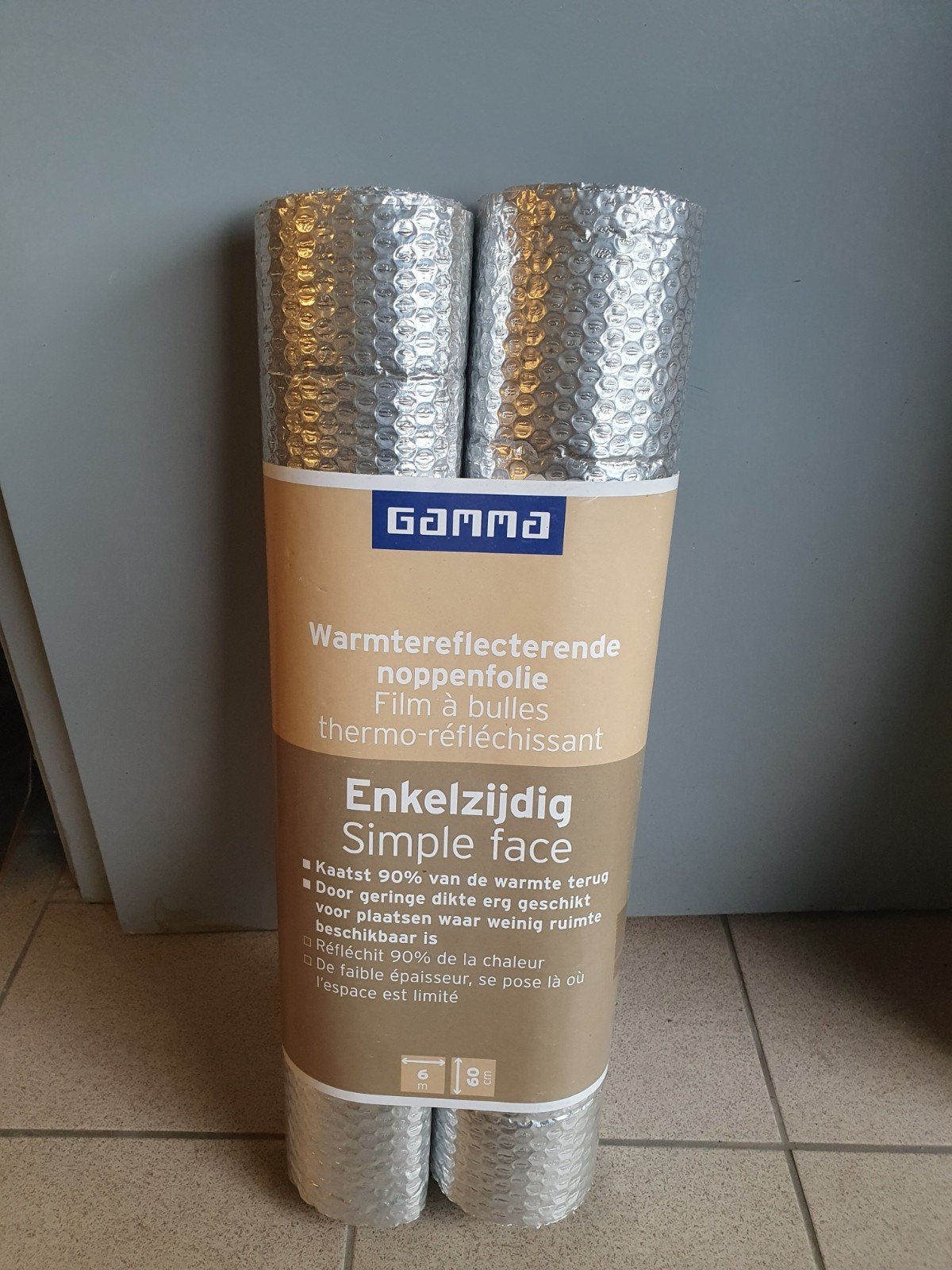 Warmtereflecterende noppenfolie (1 nieuw, 1 deels gebruikt), Ophalen of Verzenden