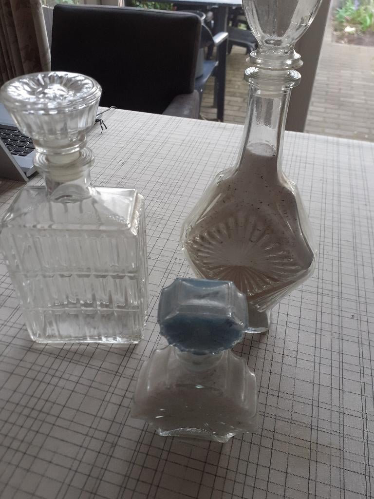 sierflessen, Gebruikt, Overige kleuren, Ophalen of Verzenden, Glas