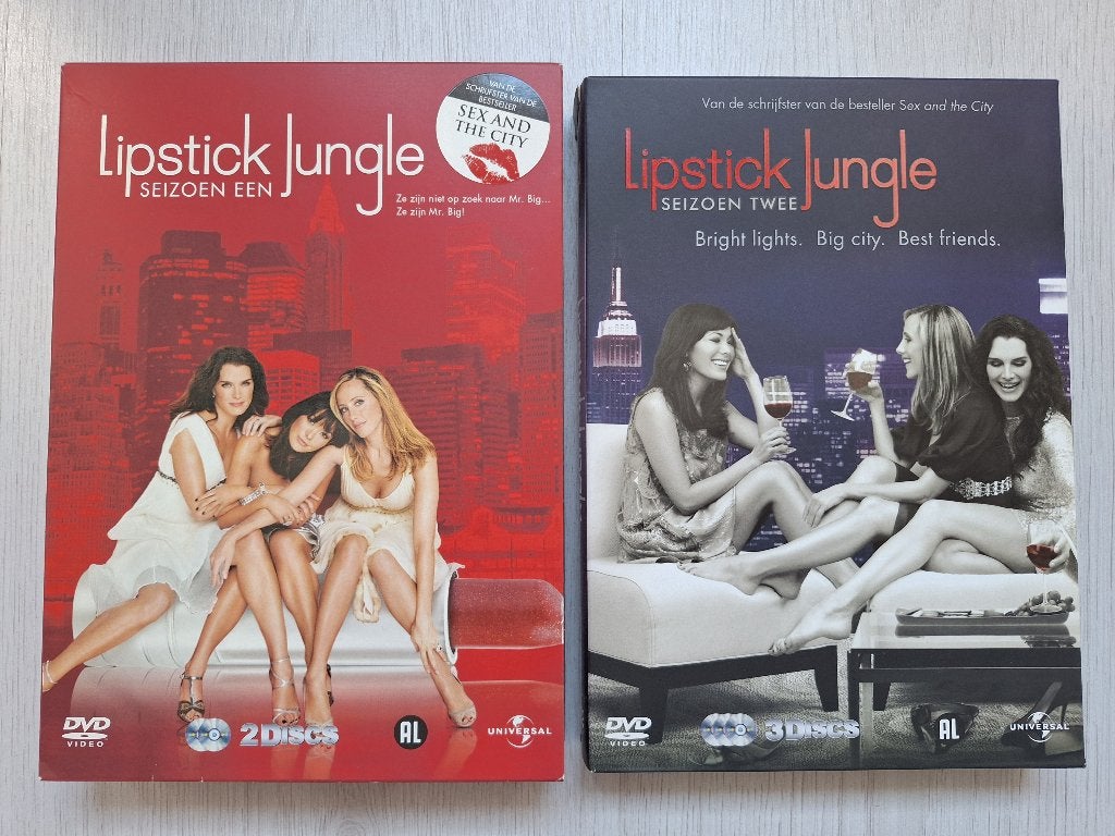 Set van 2 dvd boxen van Lipstick Jungle, Engels, Alle leeftijden, Nederlands, Ophalen of Verzenden