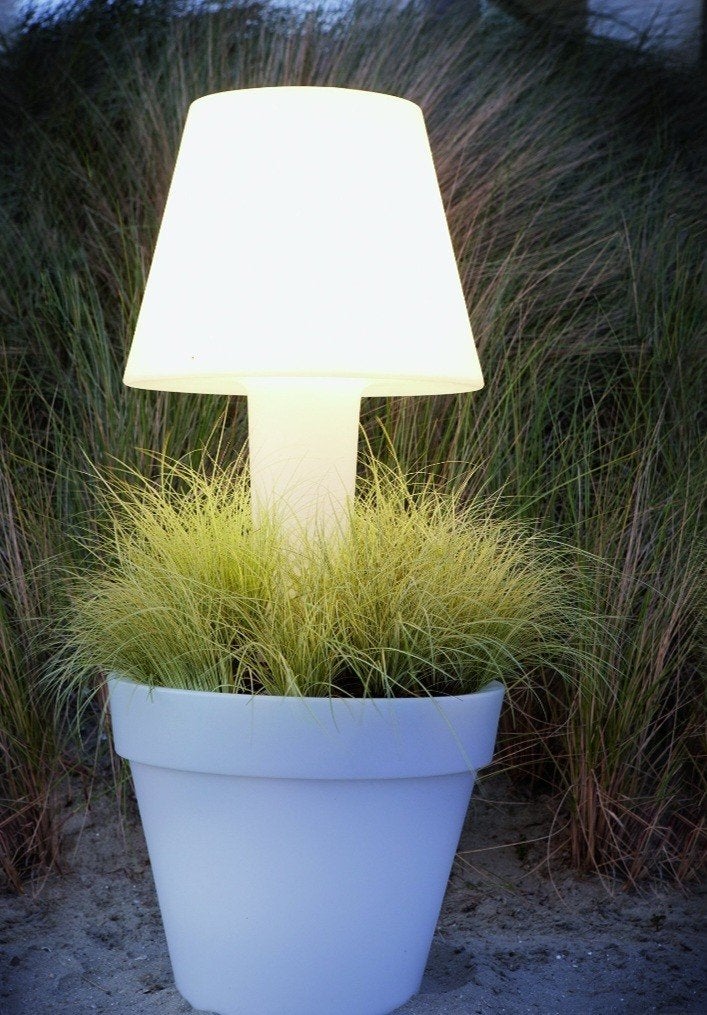 Elho Bloempot Pure Twilight 50 Transparant - 50/114 cm, Tuin en Terras, Bloempotten, Kunststof, 40 cm of meer, Nieuw, Ophalen of Verzenden