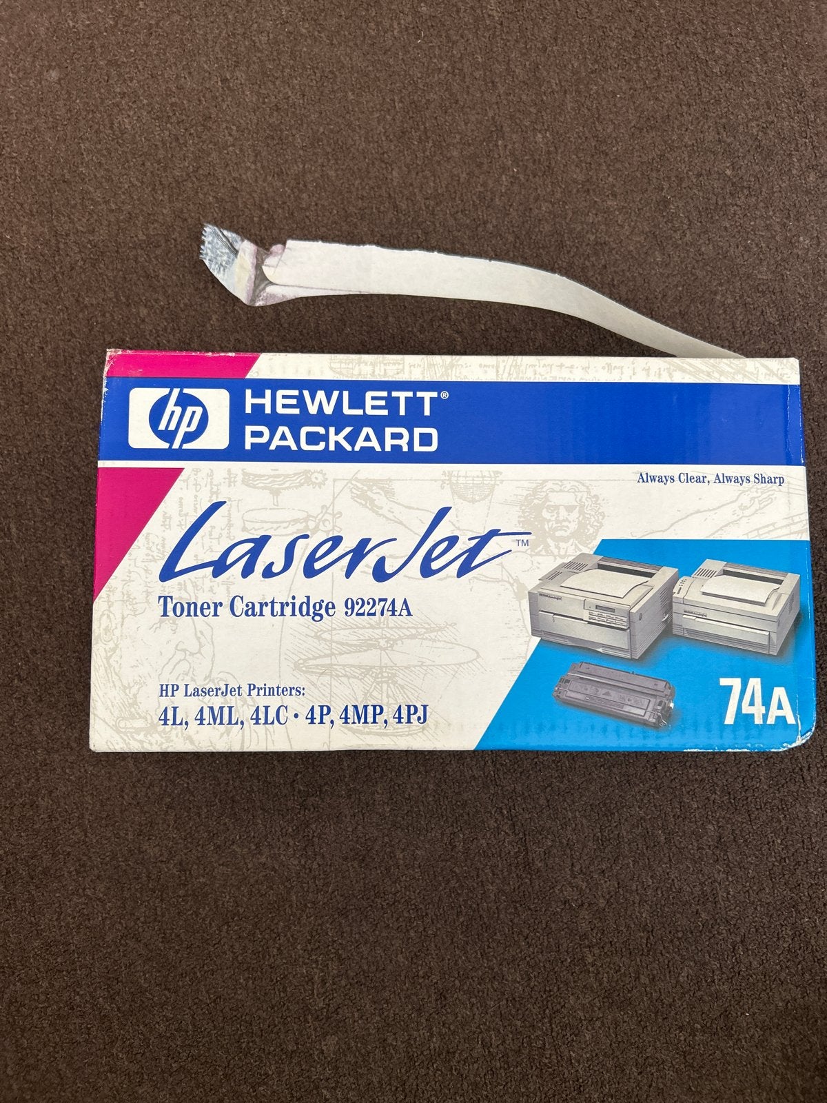 HP 74A Laserjet Toner Cartridge 92274A - Nieuw in doos, Computers en Software, Ophalen of Verzenden, Nieuw, Zwart-en-wit printen