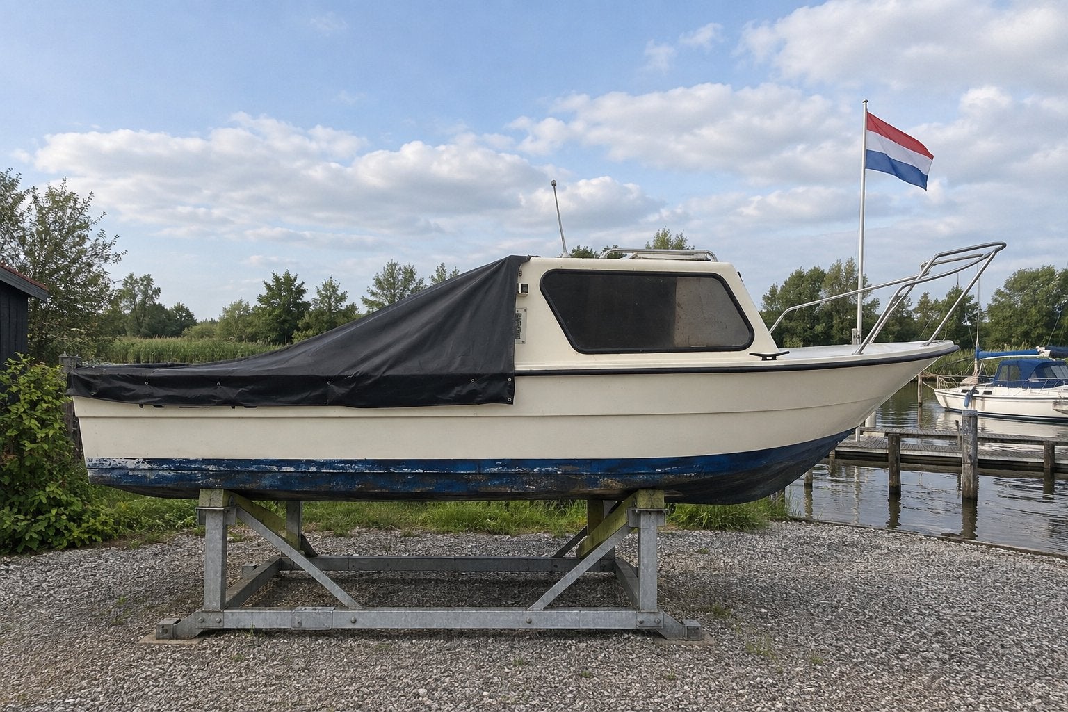 Te Koop kajuitboot visboot 5 meter zonder motor, Watersport en Boten, Ophalen, Gebruikt, Motorboot