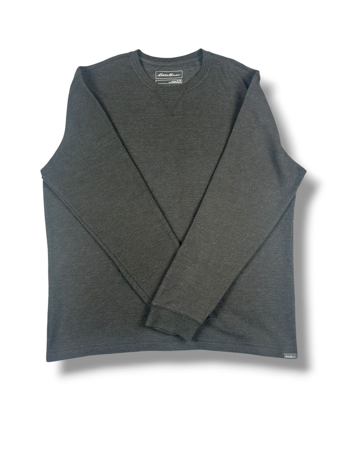 Eddie Bauer Wafelgebreid Shirt Lange Mouwen Heren XL/TG Grij, Ophalen of Verzenden, Zo goed als nieuw, Maat 56/58 (XL), Grijs