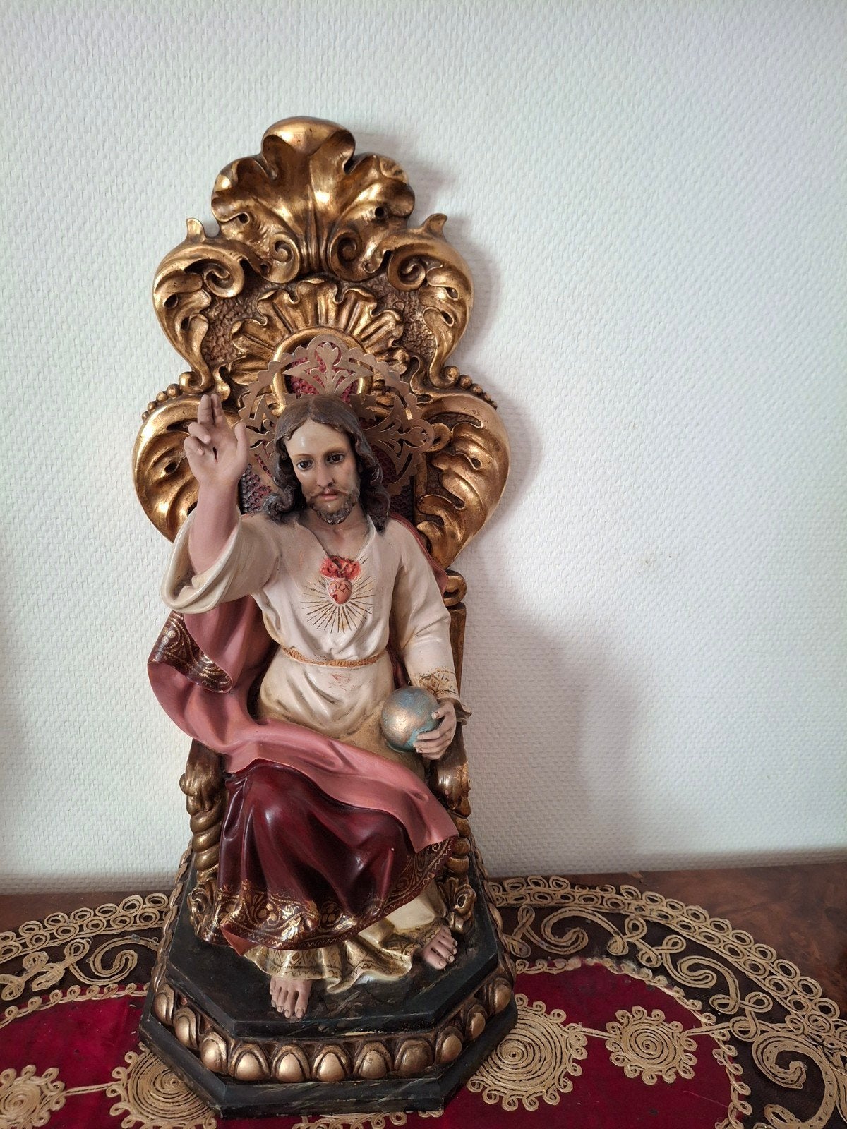 Heilig Hart van Jezus Olot sculptuur ca. 1920 Spanje, Antiek en Kunst, Ophalen of Verzenden