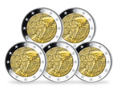 5x 2 euro Duitsland 2022 - Serie ADFGJ - 35 jr Erasmus - UNC, Verzenden, Duitsland, 2 euro, Setje